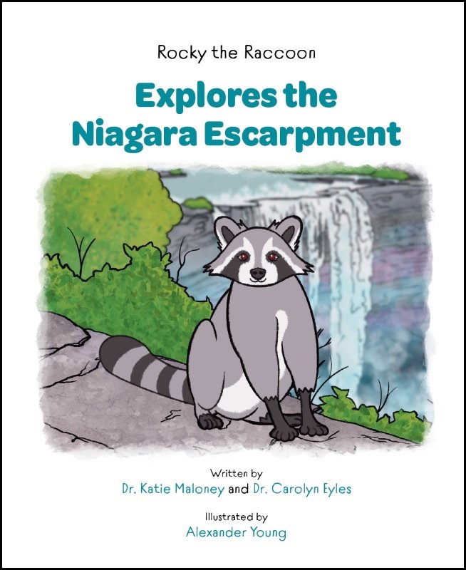 Cover of Rocky the Raccoon Explores the Niagara Escarpment children's geology book